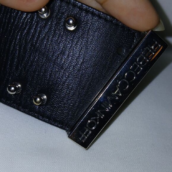 Rebecca Minkoff Black and Silver Studded Bracelet - Picture 9 of 10